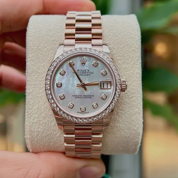 Đồng Hồ Nữ Rolex Datejust 31mm 278285RBR-0005 MOP Rose Gold Màu Vàng Hồng