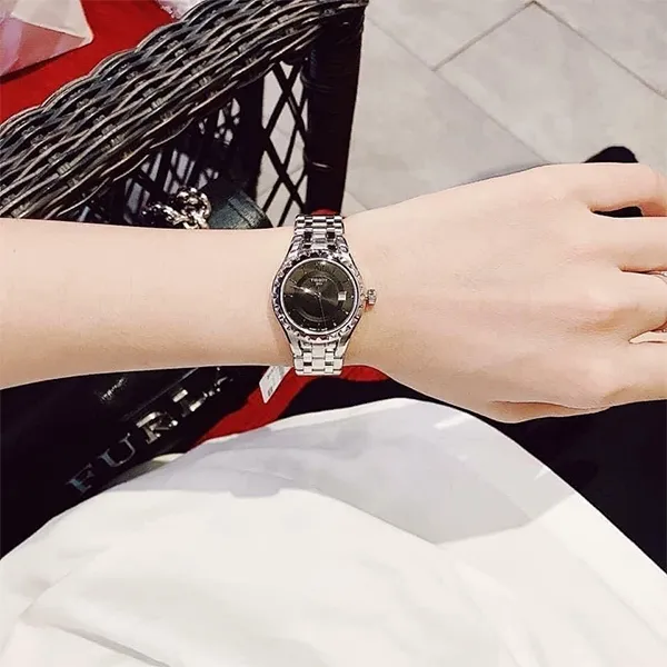 Đồng Hồ Nữ Tissot Quartz T072.010.11.058.00 Màu Bạc Đen