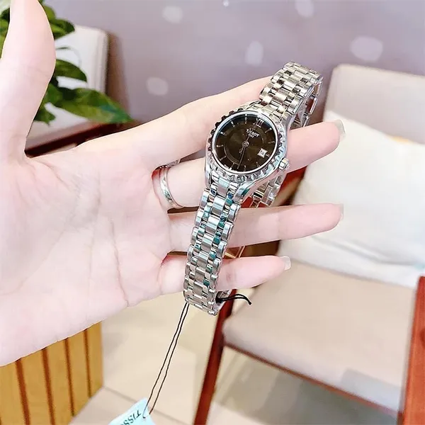 Đồng Hồ Nữ Tissot Quartz T072.010.11.058.00 Màu Bạc Đen
