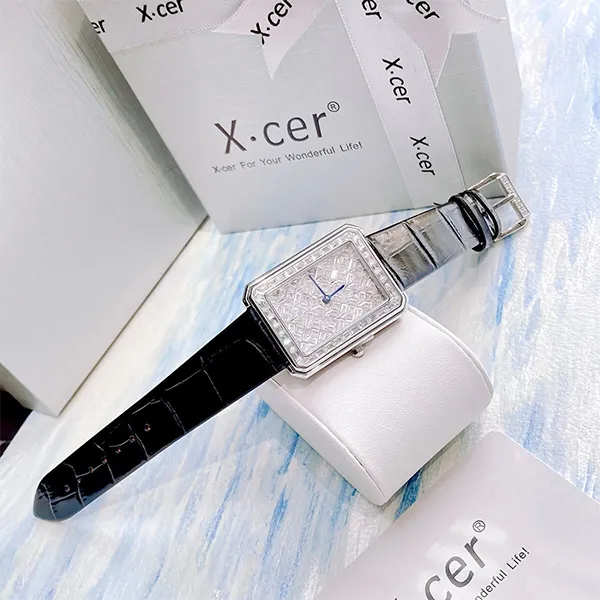 Đồng Hồ Nữ X-Cer Quartz Black Silver B0642 Màu Đen Bạc