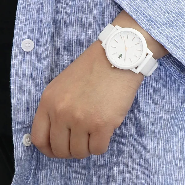 Đồng Hồ Unisex Lacoste 12.12 Silicone Strap Watch 2001211 Màu Trắng