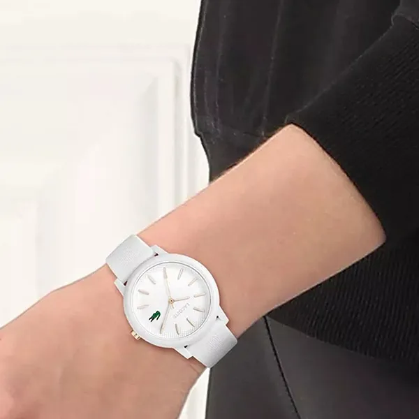 Đồng Hồ Unisex Lacoste 12.12 Silicone Strap Watch 2001211 Màu Trắng