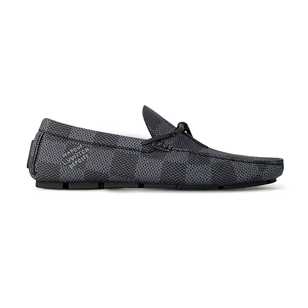 Giày Lười Nam Louis Vuitton LV Driver Mocassin 1ACWIY Màu Đen Xám Size 39 - Giày - Vua Hàng Hiệu