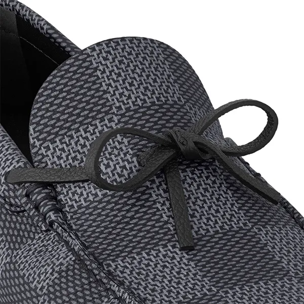 Giày Lười Nam Louis Vuitton LV Driver Mocassin 1ACWIY Màu Đen Xám Size 39 - Giày - Vua Hàng Hiệu