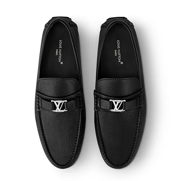 Giày Lười Nam Louis Vuitton LV Hockenheim Moccasin 1A5UTD Màu Đen Size 39.5 - Giày - Vua Hàng Hiệu