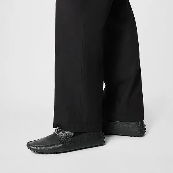 Giày Lười Nam Louis Vuitton LV Hockenheim Moccasin 1A5UTD Màu Đen Size 39.5 - Giày - Vua Hàng Hiệu