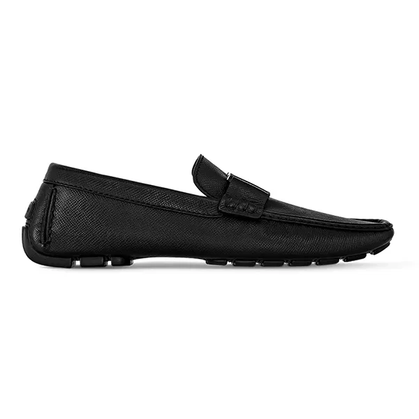 Giày Lười Nam Louis Vuitton LV Monte Carlo Mocassin 1ACPX9 Màu Đen Size 40
