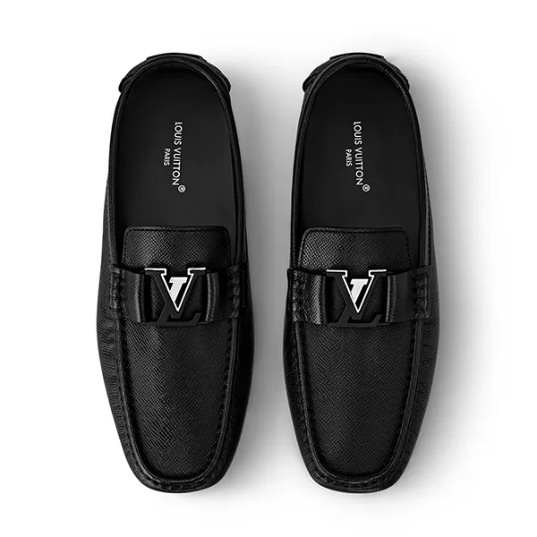 Giày Lười Nam Louis Vuitton LV Monte Carlo Mocassin 1ACPX9 Màu Đen Size 40