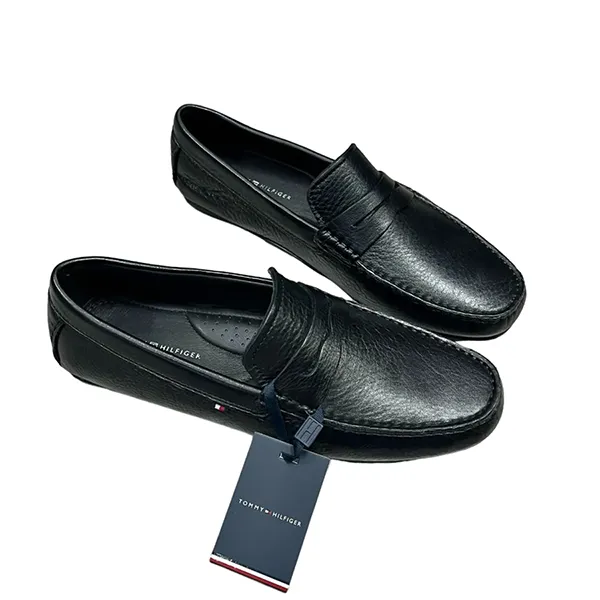 Giày Lười Nam Tommy Hilfiger Men's Loafers Màu Đen Size 42 - Giày - Vua Hàng Hiệu