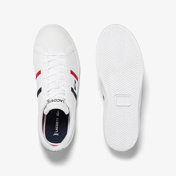 Giày Sneaker Nam Lacoste Lerond Pro Tricolor Màu Trắng Size 43 - Giày - Vua Hàng Hiệu