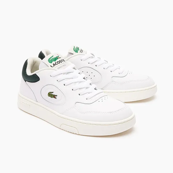 Giày Thể Thao Lacoste Ineset Leather Trainers46SFA0042 1R5 Màu Trắng Size 40 - 1