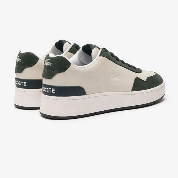 Giày Thể Thao Nam Lacoste Ace Clip Leather Trainers 46SMA0033 1R5 Màu Trắng Phối Xanh Lá Size 8.5 - 4