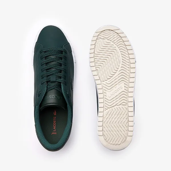Giày Thể Thao Nam Lacoste Powercourt Winter Leather Outdoor Trainers 46SMA0082 2D2 Màu Xanh Đậm Size 40.5 - 3