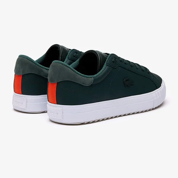 Giày Thể Thao Nam Lacoste Powercourt Winter Leather Outdoor Trainers 46SMA0082 2D2 Màu Xanh Đậm Size 40.5 - 4