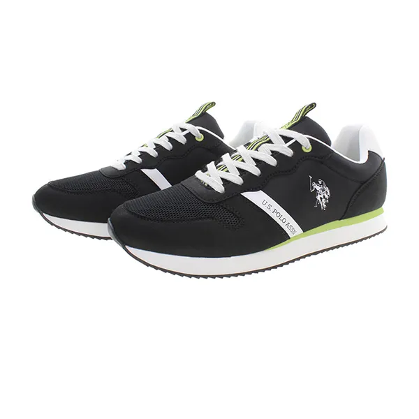 Giày Thể Thao Nam U.S. Polo Assn. NOBIL009M3TH1_NERO_BLK Màu Đen Size 40 - Giày - Vua Hàng Hiệu