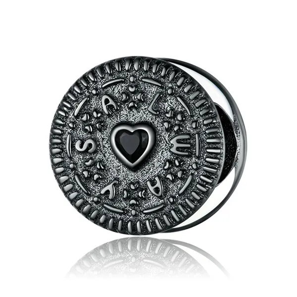 Hạt Vòng Charm Nữ Lili Jewelry Đính Đá CZ Chocolate LILI_084869 Hình Kẹo Màu Đen