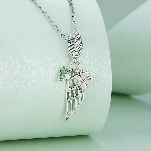 Hạt Vòng Charm Nữ Lili Jewelry Đính Đá CZ Cỏ 4 Lá May Mắn Daleyza LILI_088590 4 Màu Bạc