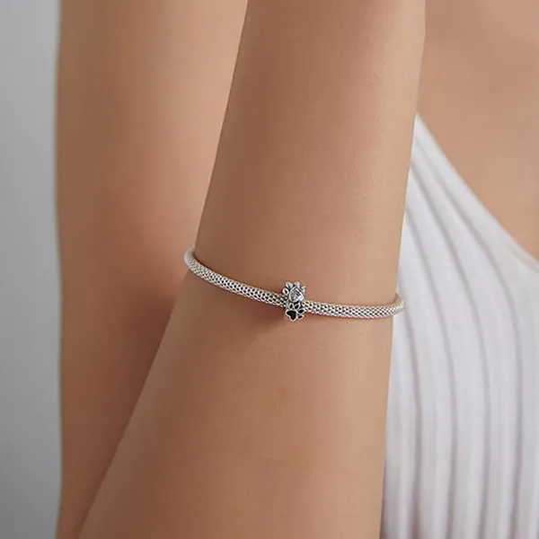 Hạt Vòng Charm Nữ Lili Jewelry Đính Đá CZ Hình Thú Cưng My Friend LILI_085162 8 Màu Bạc
