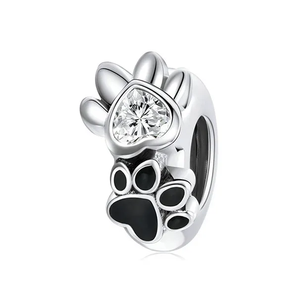 Hạt Vòng Charm Nữ Lili Jewelry Đính Đá CZ Hình Thú Cưng My Friend LILI_085162 8 Màu Bạc