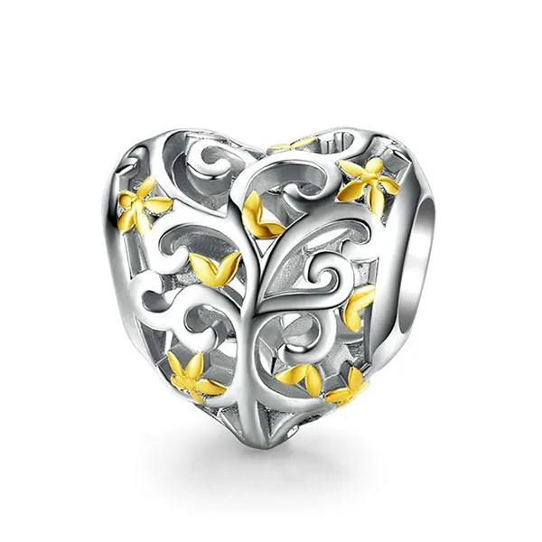 Hạt Vòng Charm Nữ Lili Jewelry Đính Đá CZ Michelle LILI_088118 6 Màu Bạc