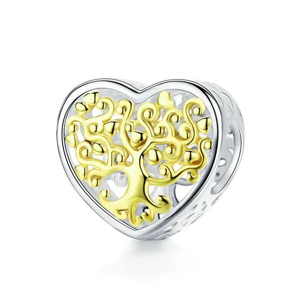 Hạt Vòng Charm Nữ Lili Jewelry Đính Đá CZ Michelle LILI_088118 7 Màu Vàng Bạc