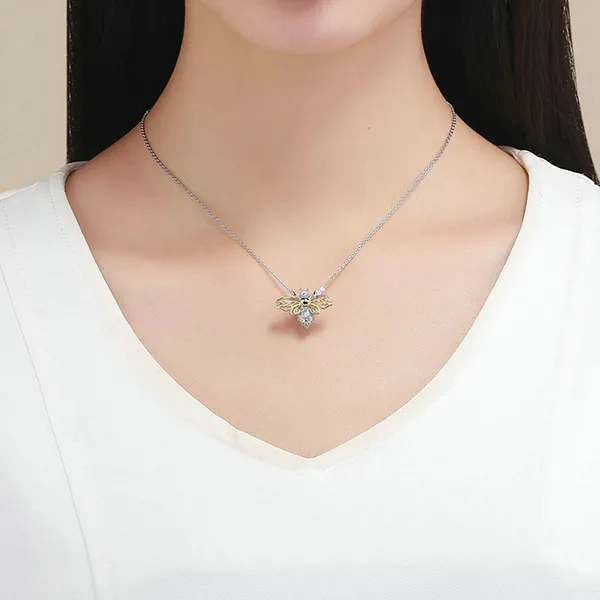 Hạt Vòng Charm Nữ Lili Jewelry Đính Đá CZ Michelle LILI_088118 1 Màu Vàng Phối Bạc