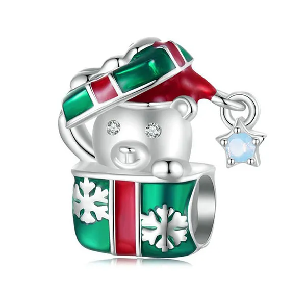 Hạt Vòng Charm Nữ Lili Jewelry Đính Đá CZ Món Quà Mùa Đông Makayla LILI_088332 2 Màu Bạc