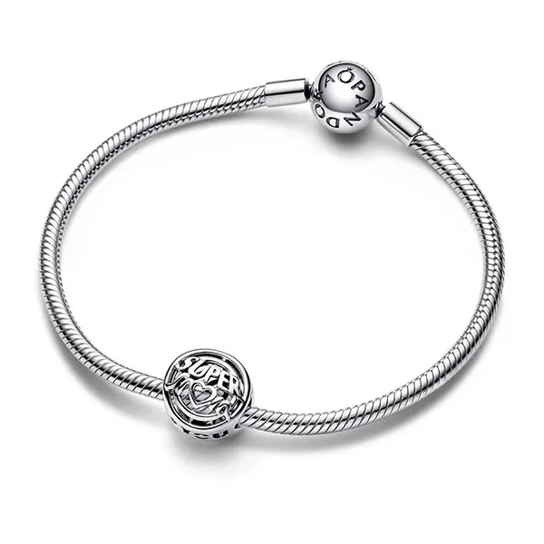 Hạt Vòng Charm Pandora Mum Hero Openwork 792644C00 Màu Bạc
