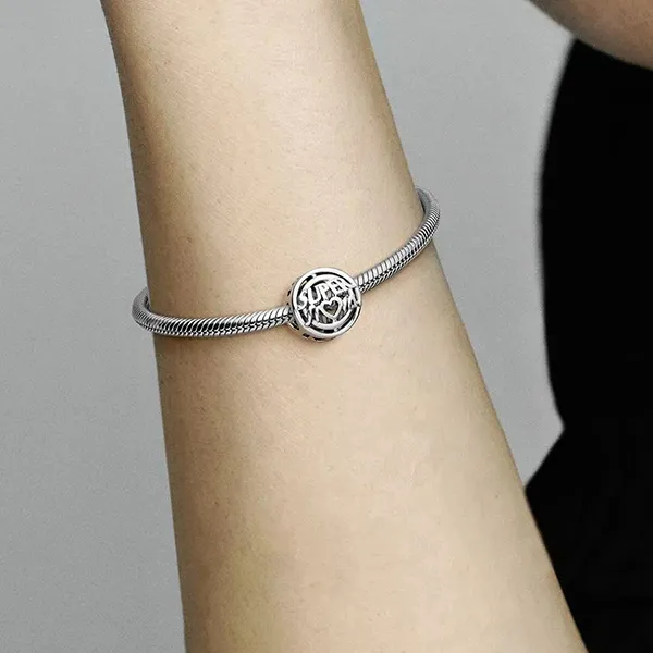 Hạt Vòng Charm Pandora Mum Hero Openwork 792644C00 Màu Bạc