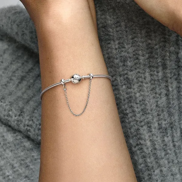Hạt Vòng Charm Pandora Safety Chain Charm 798545C00 Màu Bạc - Trang sức - Vua Hàng Hiệu
