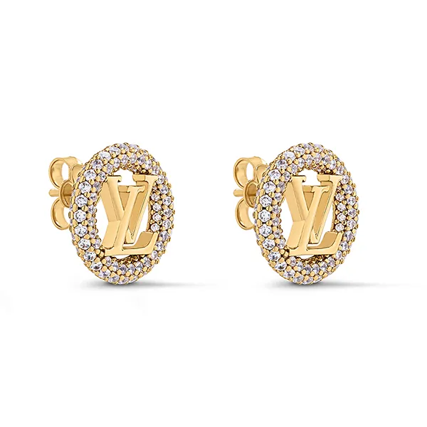 Khuyên Tai Nữ Louis Vuitton LV Louise By Night Earrings M00757 Màu Vàng Gold - 3