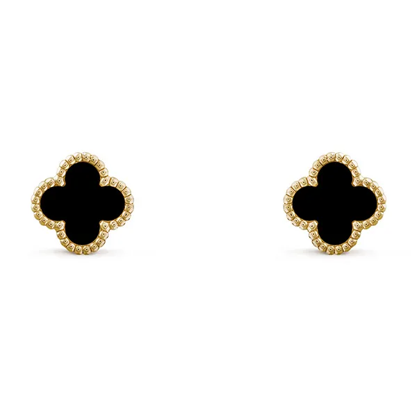 Khuyên Tai Nữ Van Cleef & Arpels Sweet Alhambra Earstuds VCARA44900 Màu Vàng Gold - 3