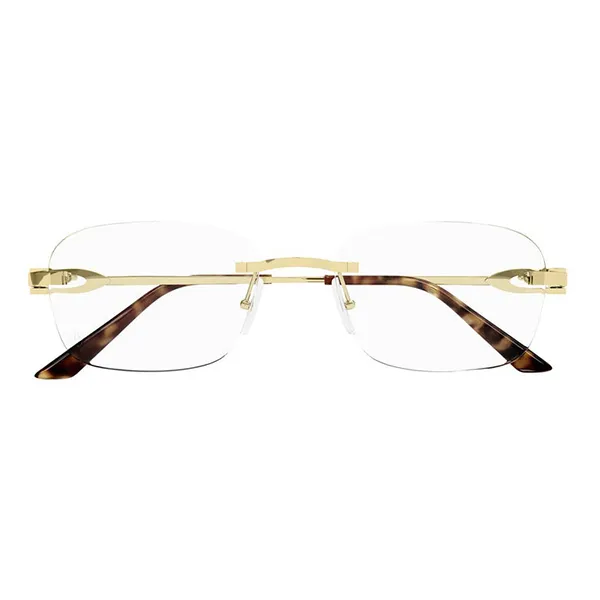 Kính Mắt Cận Cartier CT0290O 003 Rectangle Eyeglasses Màu Vàng Havana