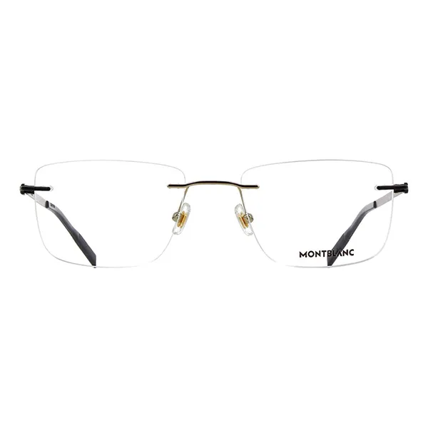 Kính Mắt Cận Nam Montblanc Gold Black Men Eyeglasses MB0281O 011 Màu Đen - Vàng Size XL - 3