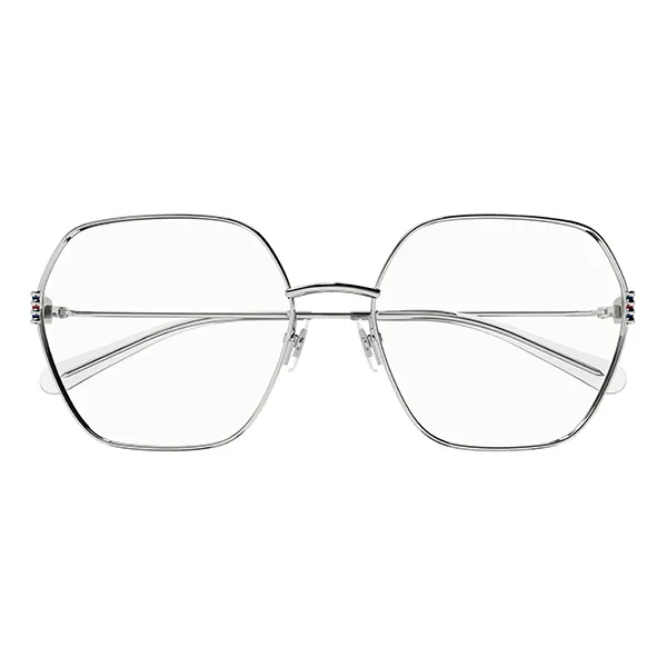 Kính Mắt Cận Nữ Gucci GG1285O 002 Silver Eyeglasses Màu Bạc - 4