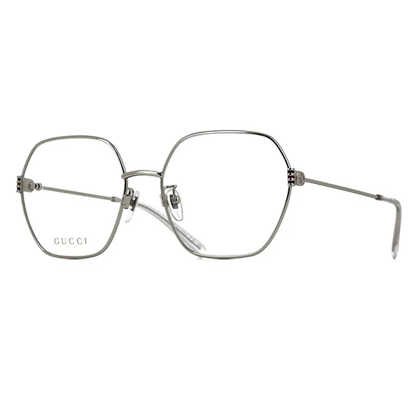 Kính Mắt Cận Nữ Gucci GG1285O 002 Silver Eyeglasses Màu Bạc - 3