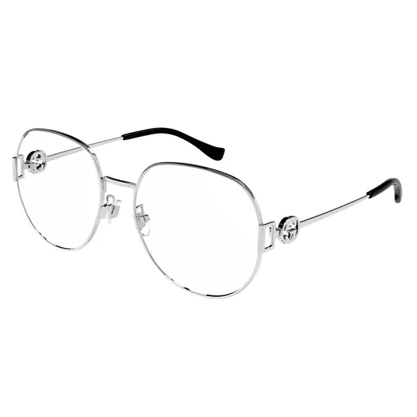 Kính Mắt Cận Nữ Gucci GG1414O 001 Silver Eyeglasses Màu Bạc - 2