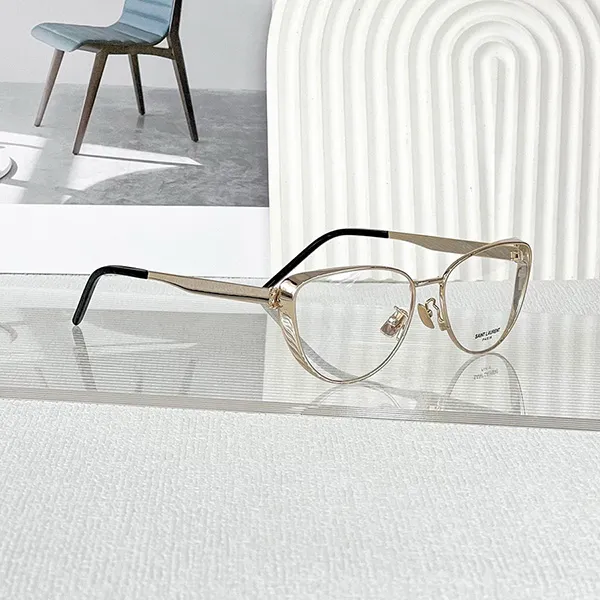 Kính Mắt Cận Nữ Yves Saint Laurent YSL Ladies Eyeglasses SLM92 Màu Vàng