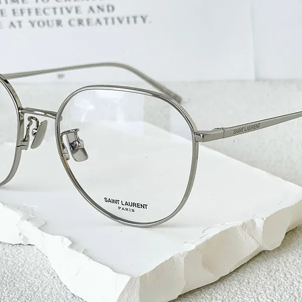 Kính Mắt Cận Unisex Yves Saint Laurent YSL Silver SL484 Màu Bạc - Kính mắt - Vua Hàng Hiệu