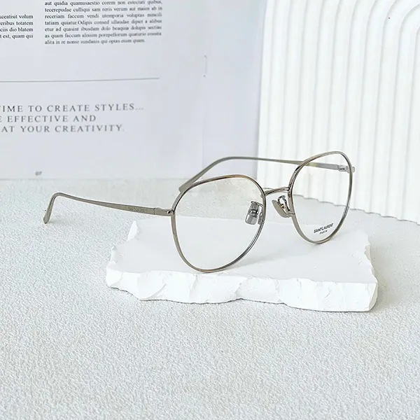 Kính Mắt Cận Unisex Yves Saint Laurent YSL Silver SL484 Màu Bạc - Kính mắt - Vua Hàng Hiệu