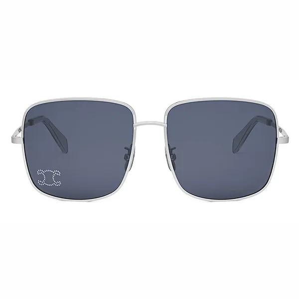 Kính Mát Unisex Celine Rhinestone Triomphe CL40284U 16V Màu Xanh Bạc - Kính mắt - Vua Hàng Hiệu