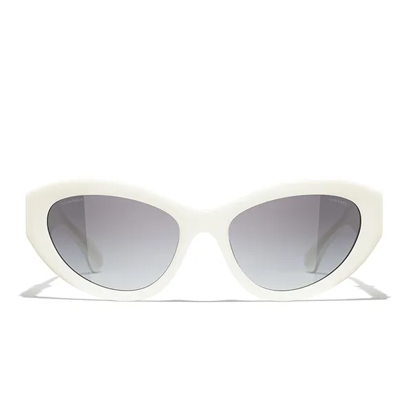 Kính Mát Chanel Cat Eye Sunglasses CH5513 1255S6 Màu Trắng - Kính mắt - Vua Hàng Hiệu