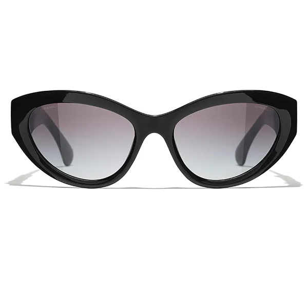 Kính Mát Chanel Cat Eye Sunglasses CH5513 C622S6 Màu Đen