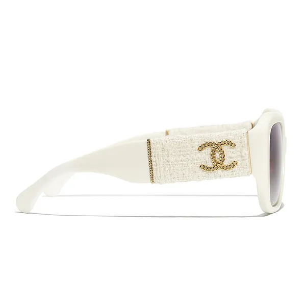 Kính Mát Chanel Square Sunglasses CH5512 1255S6 Màu Trắng - Kính mắt - Vua Hàng Hiệu