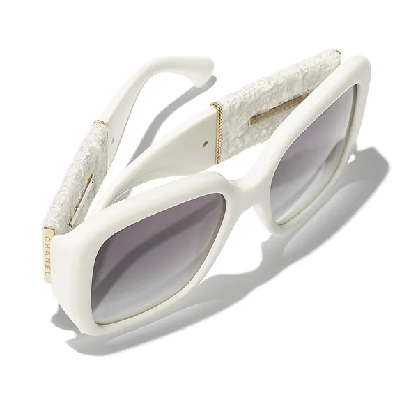 Kính Mát Chanel Square Sunglasses CH5512 1255S6 Màu Trắng - Kính mắt - Vua Hàng Hiệu