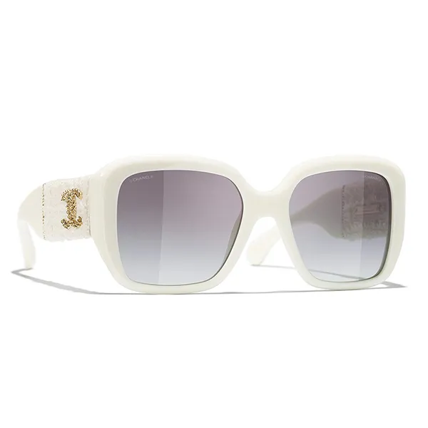 Kính Mát Chanel Square Sunglasses CH5512 1255S6 Màu Trắng - Kính mắt - Vua Hàng Hiệu