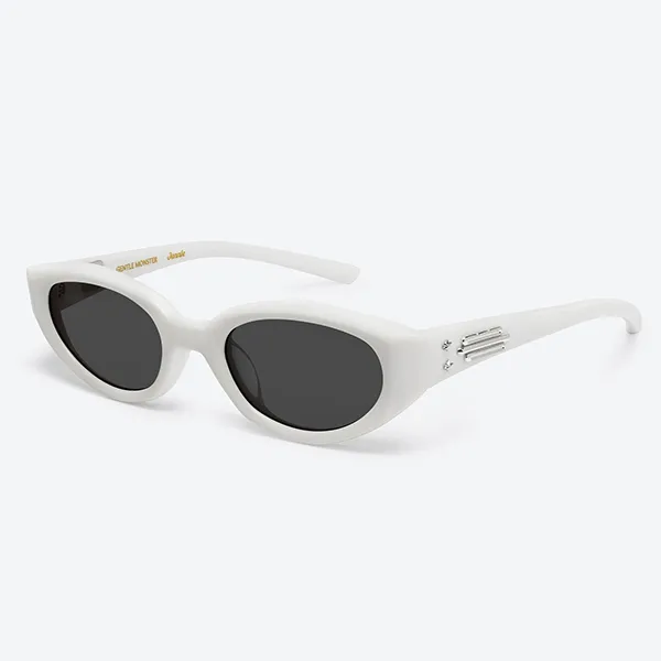 Kính Mát Gentle Monster Jennie Fish Tail W2 Sunglasses Màu Trắng - Kính mắt - Vua Hàng Hiệu