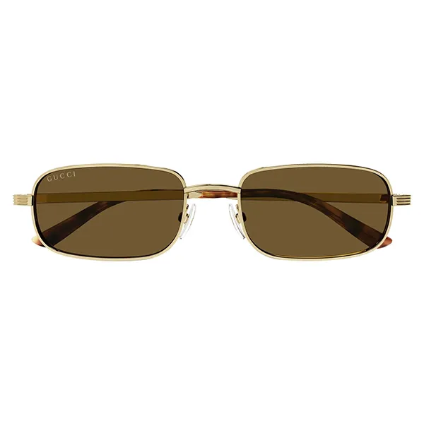 Kính Mát Gucci GG1457S 002 Sunglasses Gold Brown Màu Vàng Nâu - 3
