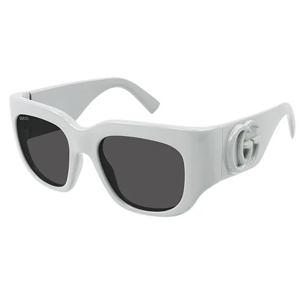 Kính Mát Gucci GG1545S 003 Shiny Grey Sunglasses Màu Xám - 2