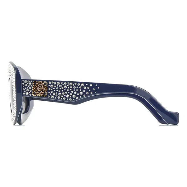 Kính Mát Loewe Anagram LW4114IS 90A Strass Màu Xanh Blue